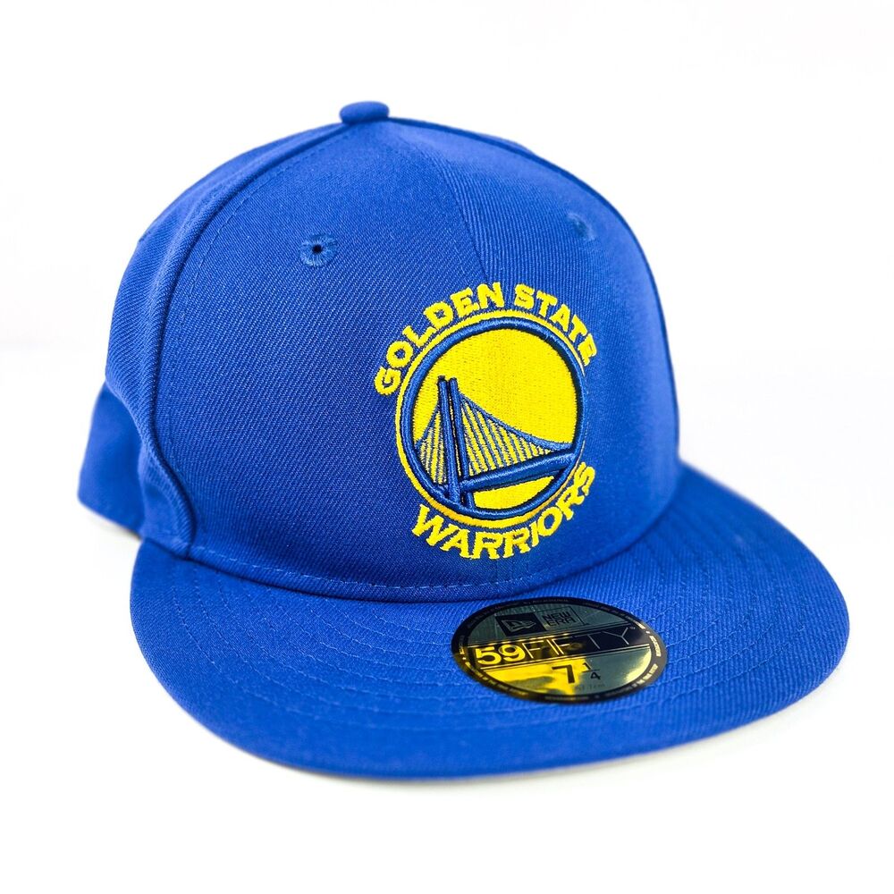 New Era 59FIFTY Golden State Warriors Fitted Hat Blue Size 7 1/4